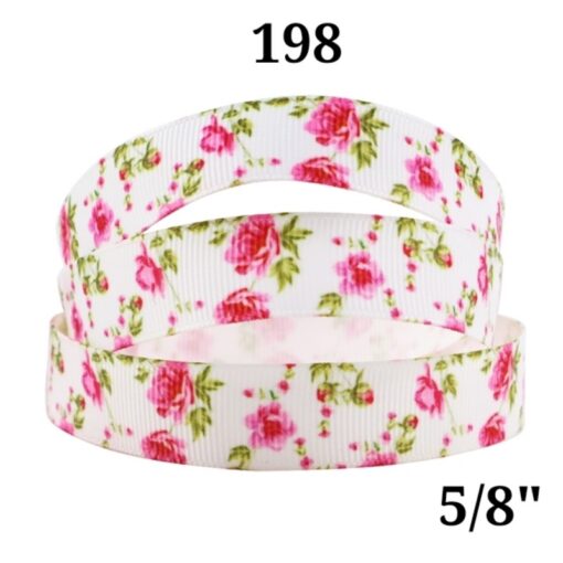 Cinta Estampada Floral #198 (5/8")