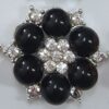 Rhinestone Grande - 15-Negro