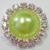 Boton Rhinestone 15mm - 11-Verde