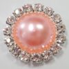 Boton Rhinestone 15mm - 8-Lt Pink