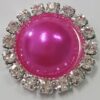 Boton Rhinestone 21mm - 5-Hot pink