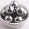 Beads Colores Perlados 20mm - Plateado