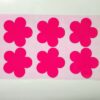 Figuras en Vinilo Textil - Florcita neon rose