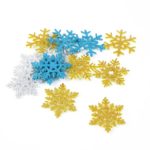 Copos de Nieve Glitter - Turquesa (Pequeño)