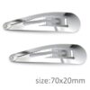 Snap Clips 7cm - silver