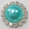 Boton Rhinestone 21mm - 9-aqua