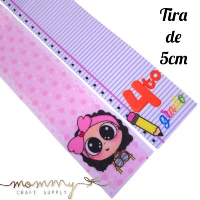 Cinta coletero de cuarto grado escolar