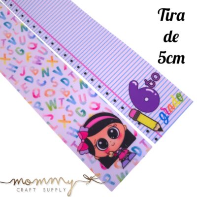 Cinta coletero de sexto grado escolar