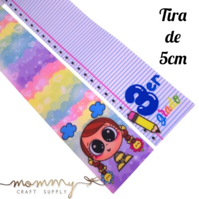 Cinta coletero de tercer grado escolar