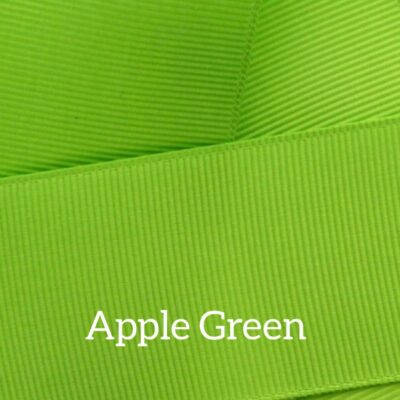 Cinta grosgrain lisa color apple green