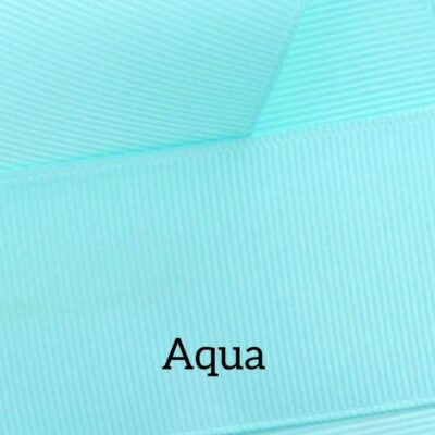 Cinta grosgrain lisa color aqua