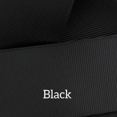 Cinta grosgrain lisa color black
