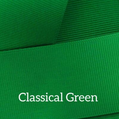Cinta grosgrain lisa color classical green