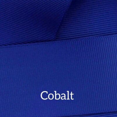 Cinta grosgrain lisa color cobalt