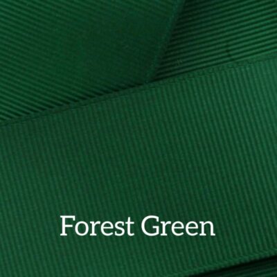 Cinta grosgrain lisa color forest green