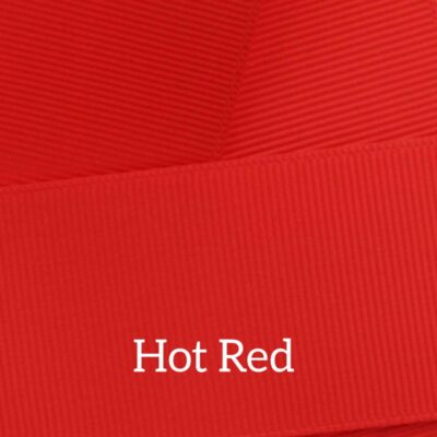 Cinta grosgrain lisa color hot red