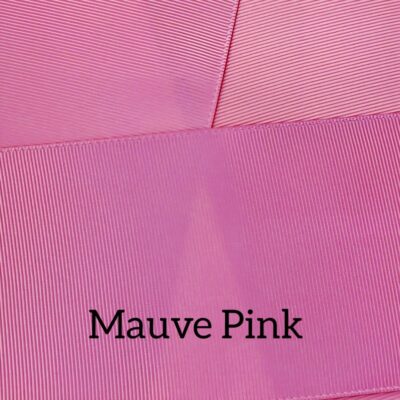 Cinta grosgrain lisa color mauve pink