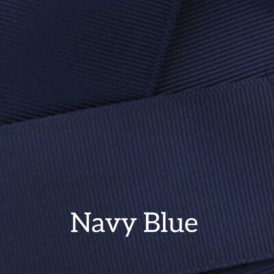 Cinta grosgrain lisa color navy blue