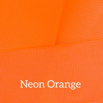 Cinta grosgrain lisa color neon orange