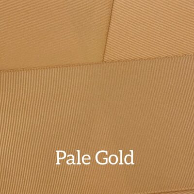 Cinta grosgrain lisa color pale gold