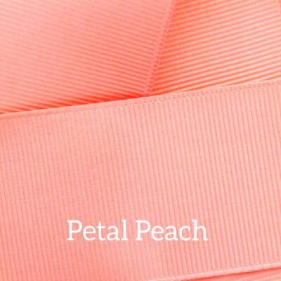 Cinta grosgrain lisa color petal peach