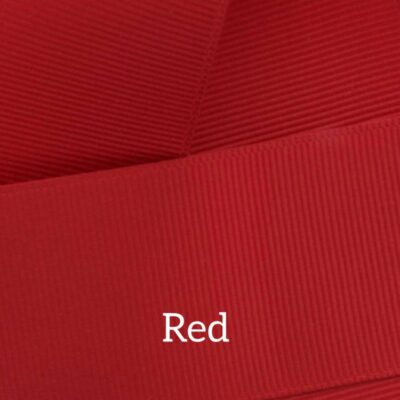 Cinta grosgrain lisa color red