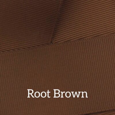 Cinta grosgrain lisa color root brown