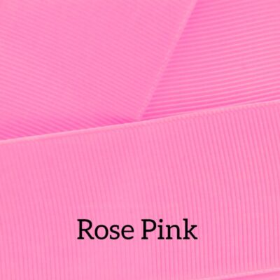 Cinta grosgrain lisa color rose pink