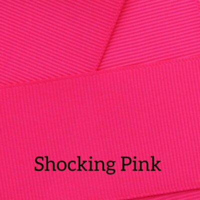 Cinta grosgrain lisa color shocking pink