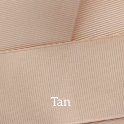 Cinta grosgrain lisa color tan