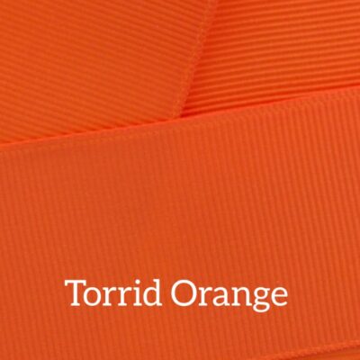 Cinta grosgrain lisa color torrid orange