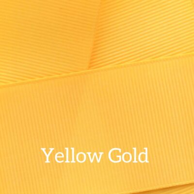 Cinta grosgrain lisa color yellow gold