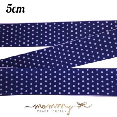 Cinta con diseño lunares clasicos azul
