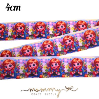 Cinta con diseño princesa Ana escolar