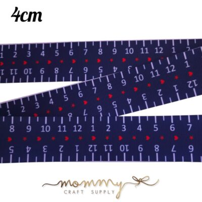 Cinta con diseño regla clasica azul