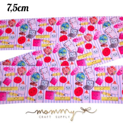 Cinta con diseño dibujos utiles kawaii