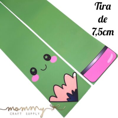 Coletero escolar lápiz verde