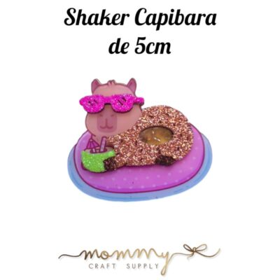 Shaker decorativo infantil capibara piscina