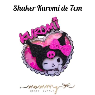 Shaker decorativo infantil de Kuromi corazón