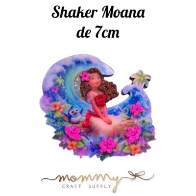 Shaker decorativo infantil de Moana en una ola