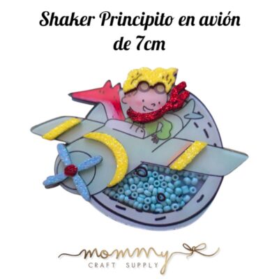 Shaker decorativo infantil del Principito en avioncito