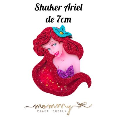 Shaker decorativo infantil de sirenita Ariel