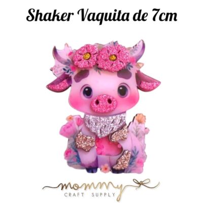 Shaker decorativo infantil de vaquita