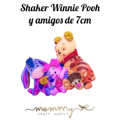 Shaker decorativo infantil de Winnie Pooh y amigos