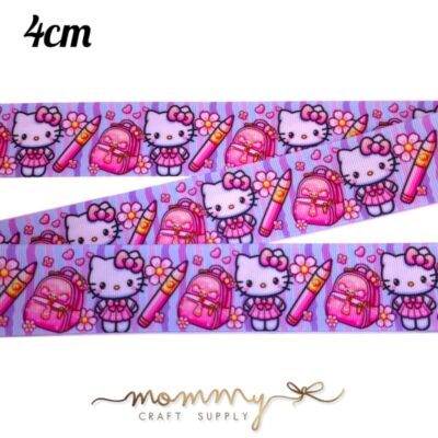 Cinta escolar hello kitty rosada